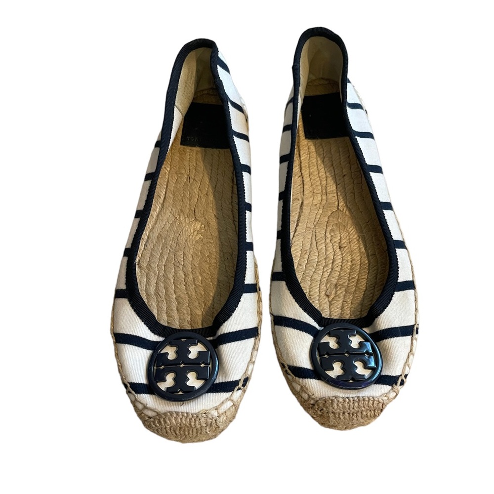 Tory Burch Logo canvas Espadrilles flats